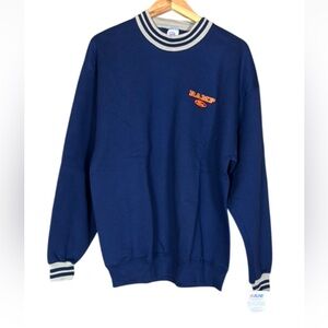 Vintage Jerzees Super Sweats blue sweatshirt Ramp Ford Size Large New with tag